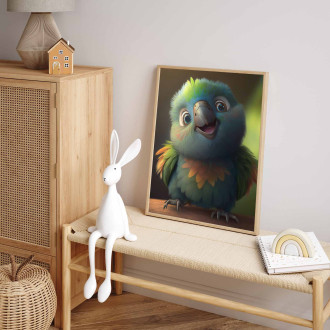 Roztomilý animovaný papagáj 2