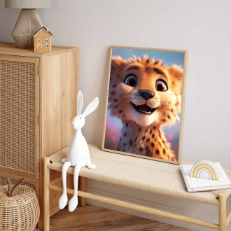 Roztomilý animovaný gepard
