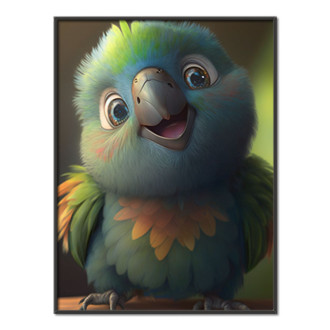 Roztomilý animovaný papagáj 2