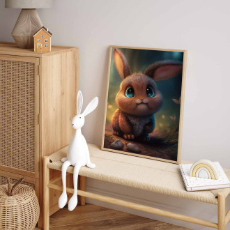 Roztomilý animovaný králik