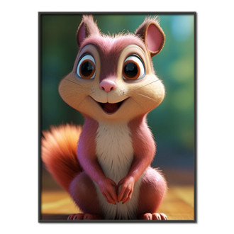 Roztomilá animovaná veverička