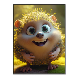 Roztomilý animovaný ježko