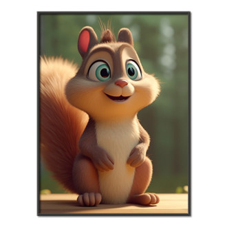 Roztomilá animovaná veverička 1