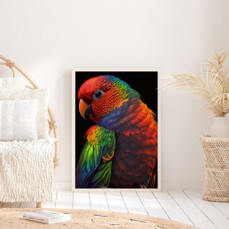 Farebný papagáj