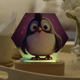 Detská lampička Roztomilý animovaný tučniak