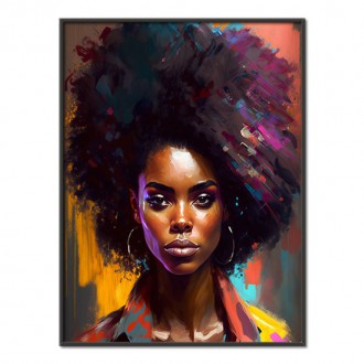 Moderné umenie - Afro americká žena 2