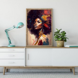 Moderné umenie - Afro americká žena