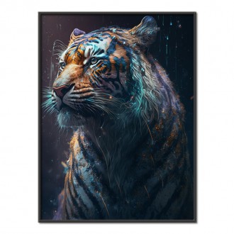Tiger v daždi