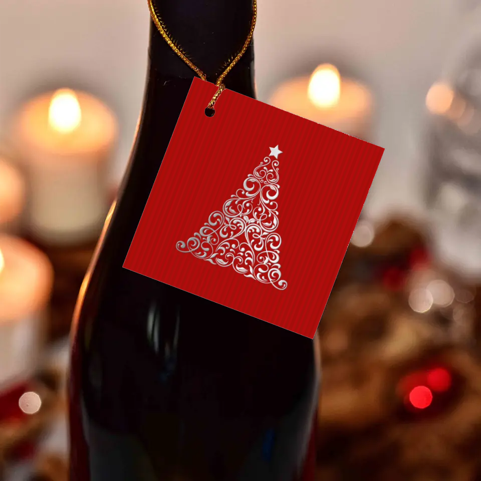 Visačky na víno so špagátom